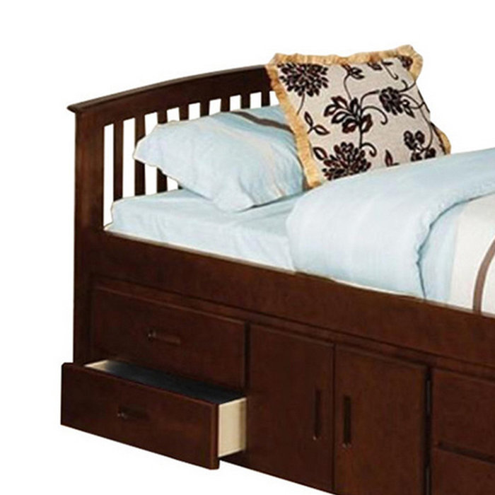 Harriet Bee Yate Solid Wood Slat Storage Bed Wayfair